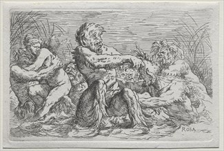 River Gods. Copy after Salvator Rosa (Italian, 1615-1673). Etching