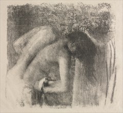 After the Bath (large version), 1891-1892. Edgar Degas (French, 1834-1917). Transfer lithograph;