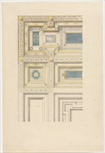 Design for Ornamental Ceiling, 19th century. Anonymous, after Charles Percier (French, 1764-1838).