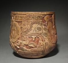 Carvel Vessel with an Underworld Diety (God L), 600-900. Mexico, Yucatán Peninsula, Maya (Chocholá)