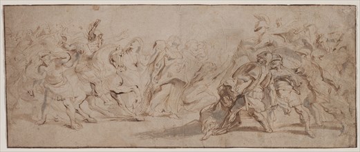 Reconciliation of the Romans and the Sabines, c. 1632/35. Peter Paul Rubens (Flemish, 1577-1640).