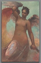 Winged Fortune, 1878. William Morris Hunt (American, 1824-1879). Oil on canvas; unframed: 252 x 159