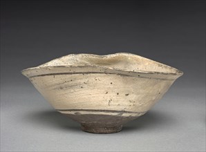 Bowl with Brushing Decorations, 1400s-1500s. Korea, Joseon dynasty (1392-1910). Clay, glaze