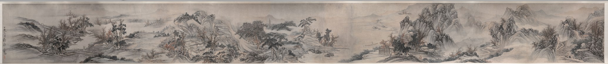 Autumn Mist in the Countryside, 1647. Zou Zhe (Chinese, c. 1610-before 1688). Handscroll, ink and