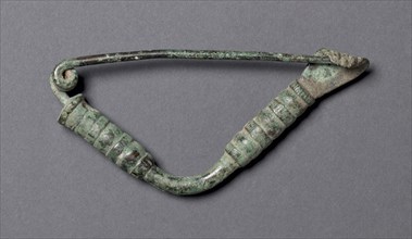 Fibula, 600 BC. Israel (?). Bronze; overall: 5 x 10.7 x 1.4 cm (1 15/16 x 4 3/16 x 9/16 in.).