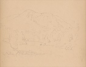 Sketchbook, page 08: Carter Mountian (?), 1859. Sanford Robinson Gifford (American, 1823-1880).