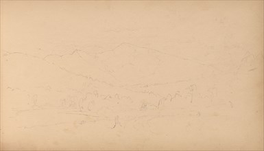 Sketchbook, page 10: Carter Mountian (?), 1859. Sanford Robinson Gifford (American, 1823-1880).