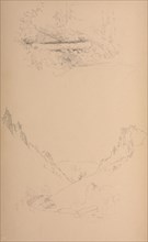Sketchbook, page 15: Landscapes, Berlin Falls ? , 1859. Sanford Robinson Gifford (American,