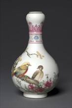 Vase with Golden Pheasants, 1736-1795. China, Jiangxi province, Jingdezhen kilns, Qing dynasty