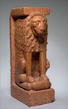 Supporting Lion, style of the 13th century. Italy, style of the 13th century. Pink limestone (known