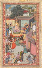 Circumcision ceremony for Akbar’s sons, painting 126 from an Akbar-nama (Book of Akbar) of Abu’l