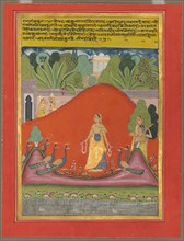 Kakubha Ragini, c. 1750. India, Rajasthan, Probably Jaipur, 18th century. Color on paper; image: 22