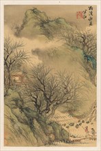 Summer Retreat, early 19th century. Hanko Okada (Japanese, 1782-1845). Album leaf, ink and color on