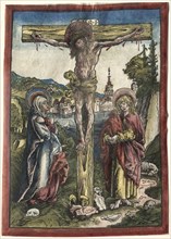 Christ on the Cross between the Virgin and Saint John, 1503. Lucas Cranach (German, 1472-1553).