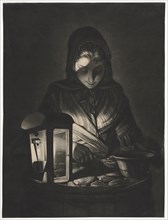 The Oyster Woman, 1769. Philip Dawe (British). Mezzotint