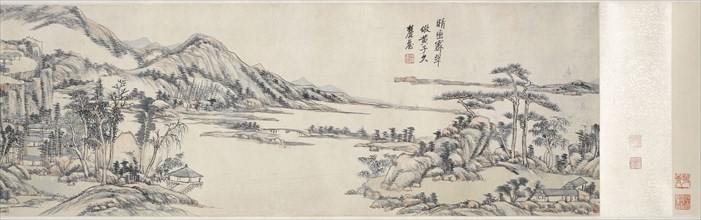 Green Peaks under Clear Sky: After Huang Gongwang, 1703-1708. Wang Yuanqi (Chinese, 1642-1715).