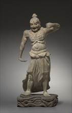 Guardian Figure: Nio, 1200s. Japan, Shiga prefecture, Kamakura period (1185-1333). Chestnut and