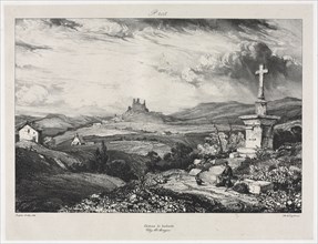 Château de Larderole, 1832. Eugène Isabey (French, 1803-1886). Lithograph