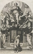 The Ecstasy of St. Francis. Francesco Villamena (Italian, 1566-1624). Engraving