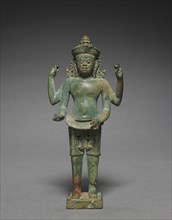 Standing Ashura with Four Arms, 925-950. Cambodia, Koh Ker style, 2nd quarter of 10th Century.
