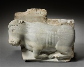 Fragment of a Capital with the Ox of Saint Luke, c. 1175-1200. Northern Italy, Emilia (Bologna?),