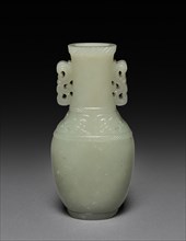 Bottle with Stopper, 1736-1795. China, Qing dynasty (1644-1912), Qianlong reign (1735-1795). Jade;
