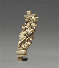 Carved Bracket, 1600s. South India, probably Madura area, 17th century. Ivory; overall: 10.2 cm (4