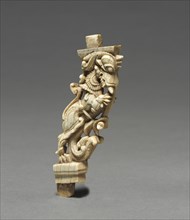 Carved Brackets, 1600s. South India, probably Madura area, 17th century. Ivory; overall: 10.2 cm (4
