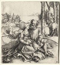 The Offer of Love (or the Ill-Assorted Couple), 1495-1496. Albrecht Dürer (German, 1471-1528).