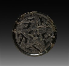 Mirror with 'Shan' (Mountain) Pattern, 3rd century B.C.. China, probably State of Chu, possibly