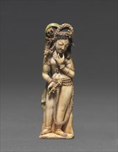 Female Attendants, 8th Century. India, Kashmir, 8th century. Ivory; overall: 7.5 cm (2 15/16 in.);