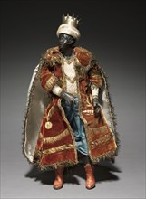 Figure from a Crèche: Negro Magus, 1780-1830. Italy, Naples, late 18th-early 19th century. Painted