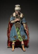 Figure from a Crèche: Magus, 1780-1830. Italy, Naples, late 18th-early 19th century. Painted wood