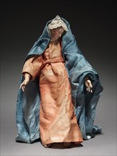 Figure from a Crèche: Virgin Mary, 1780-1830. Italy, Naples, late 18th-early 19th century. Painted