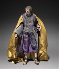 Figure from a Crèche: Joseph, 1780-1830. Italy, Naples, late 18th-early 19th century. Painted wood