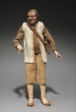 Figure from a Crèche, 1780-1830. Italy, Naples, late 18th-early 19th century. Painted wood and