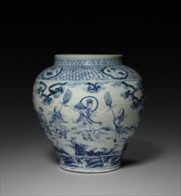 Jar with Scenes from the Land of Taoist Immortals, early 15th Century. China, Ming dynasty