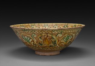Bowl, early 1500s. Italy, early 16th century. Reddish earthenware, incised slipware; diameter: 41