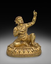 Virupa, early 1400s. China, Ming dynasty (1368-1644), Yongle reign (1403-1424). Gilt bronze;