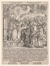 The Emperor Maximilian Presented by His Patron Saints to the Almighty, 1519. Hans Springinklee