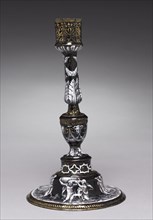 Candlestick Depicting Five of the Seven Labors of Hercules, c. 1565. Attributed to Jean II de Court