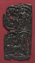 Leather Panel, c. 1350-1400. France, 14th century. Tooled leather; overall: 15.9 x 7.7 cm (6 1/4 x