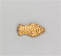 Necklace Bead in the Form of a Fish, 185-72 BC. India, Sunga Period (185-72 BC). Gold repoussé with
