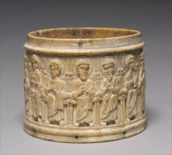 The "Apostles" Pyx (Box), c. 980-1010. Probably by Triptych Group. Ivory; overall: 25.5 x 17.5 cm