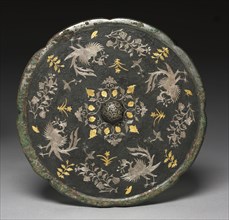Mirror with Phoenixes, Birds, Butterflies, and Floral Sprays, 700s. China, Tang dynasty (618-907).