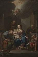 Presentation Sketch for "The Holy Family with Saints Anne, Joachim, and John the Baptist" (for