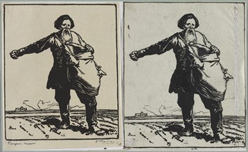 Paysan russe, 1914. Auguste Louis Lepère (French, 1849-1918). Woodcut
