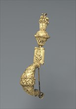 Fibula (Pin), 300s BC. Italy, Etruscan, 4th Century BC. Gold; overall: 4.2 cm (1 5/8 in.).