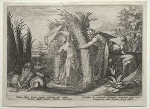 The Creations of the Four Elements (from Ovid's Metamorphoses): Pan Pursuing Syrinx, c. 1589. After