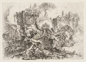 Groteschi:  Ruins with Serpents, ca. 1745-50. Giovanni Battista Piranesi (Italian, 1720-1778).